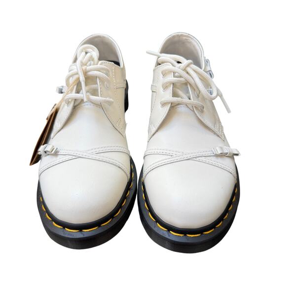 NWT Dr Martens 1461 Bow Smooth Leather Oxford Shoes Women's Size 38 7 White - Picture 2 of 7